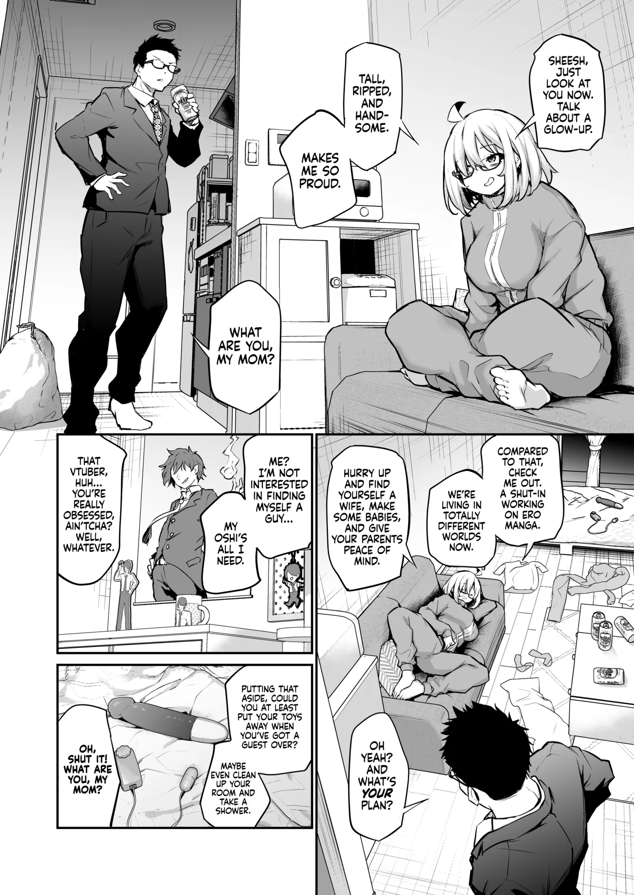 Hentai Manga Comic-A Shower-Hating, Shut-in Girlfailure Becomes a Woman From Her First Boyfriend's Cock!-Read-5
